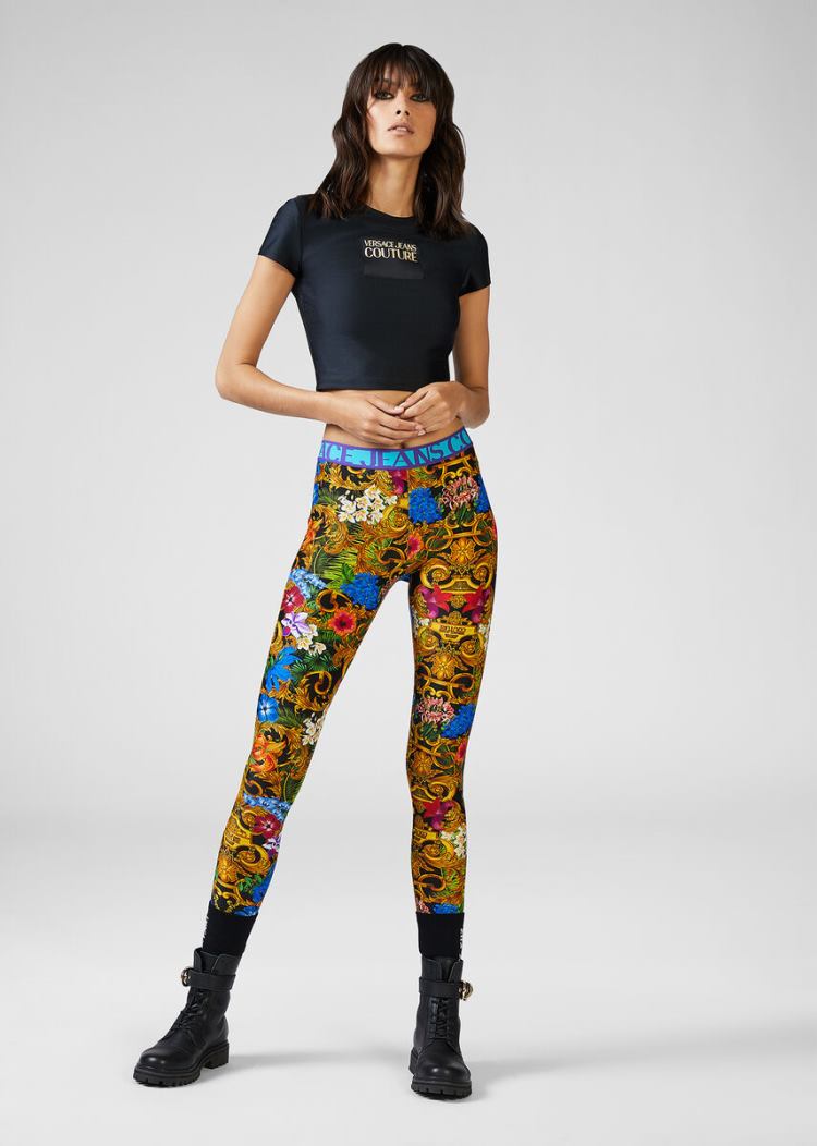 Versace Leggings Clearance Sale - Jeans Couture Tropical Baroque