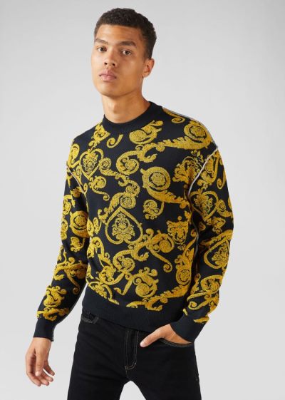 Versace multicolor sweater new arrivals